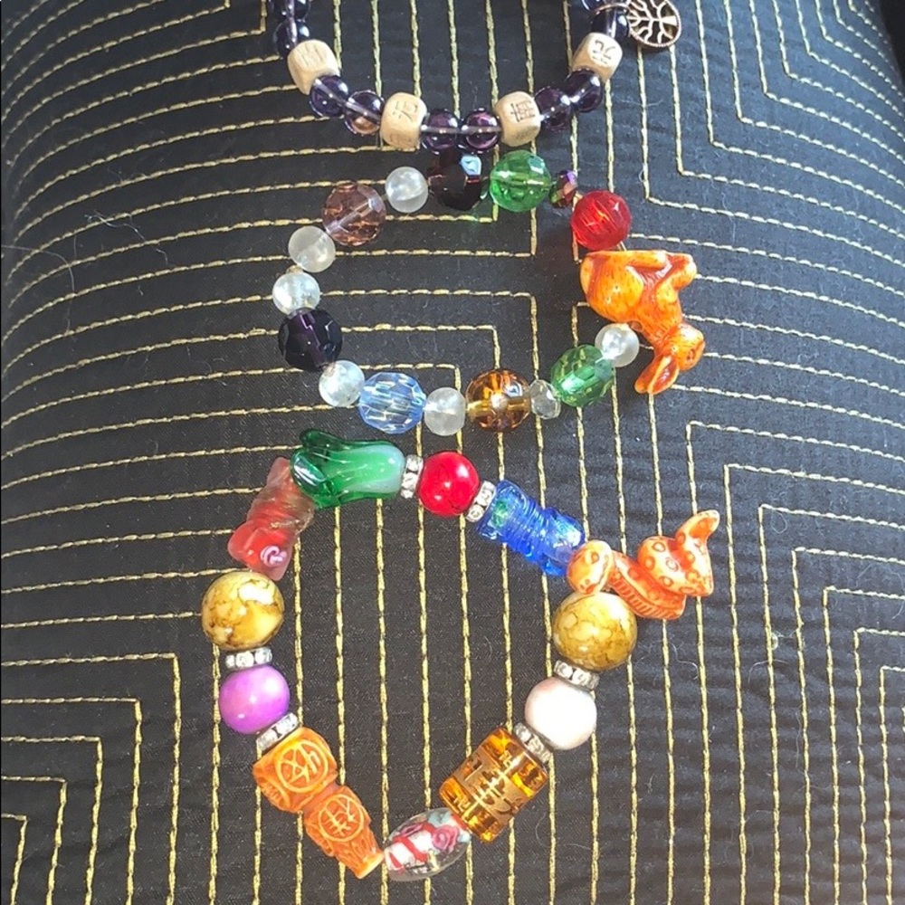 🏮🧧 3 Fortune Bracelets 🐍🐇🎏🌳